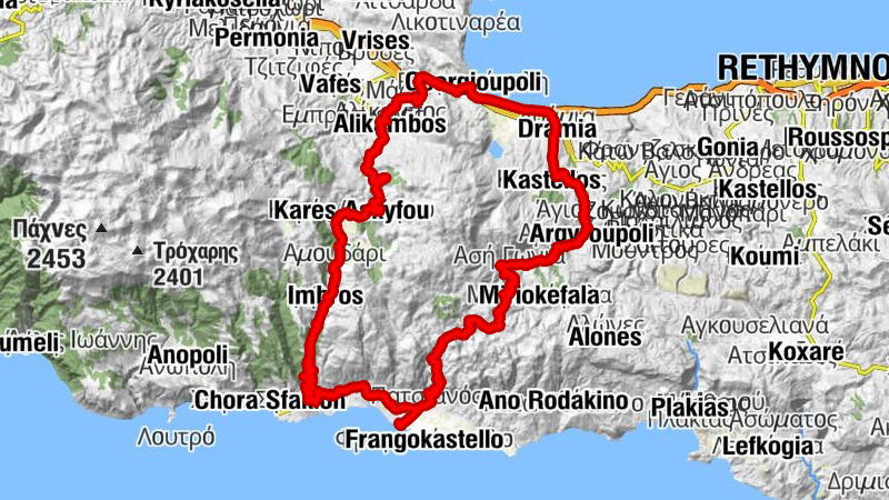 Vatalos - ταβέρνα sarisa - Kalikratis Pass - εκκλησία του Koïmesis