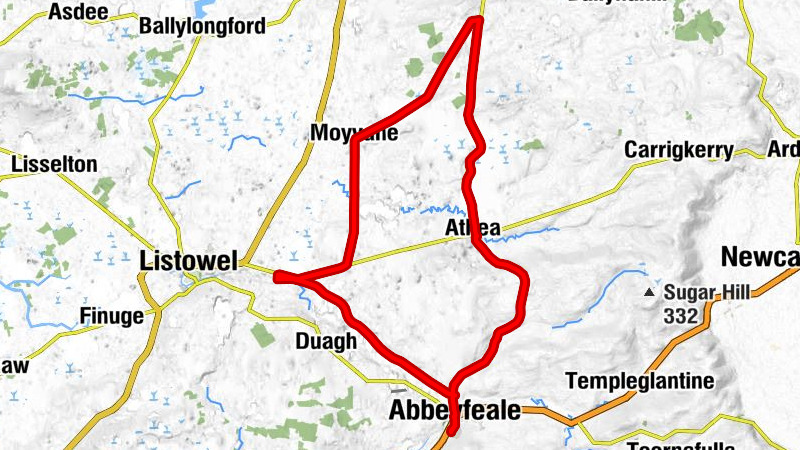 Abbeyfeale - Moyvane - Blane Bridge - Athea
