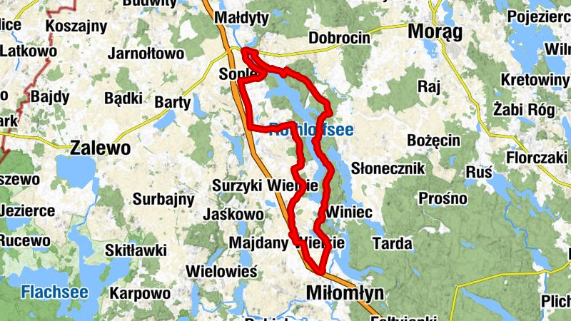 Wólka Majdańska - Ględy - Czulpa - Sople