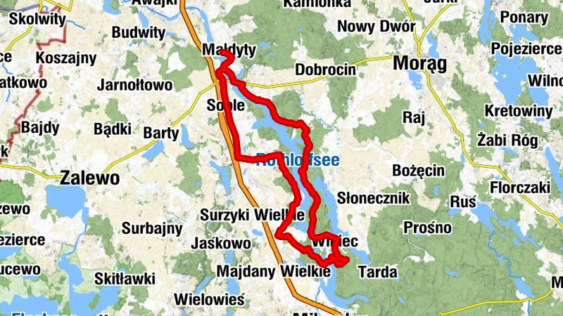 Małdyty - Czulpa - Ględy