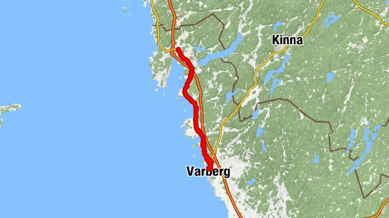 Kungsbacka - Hvita Sand - Varberg