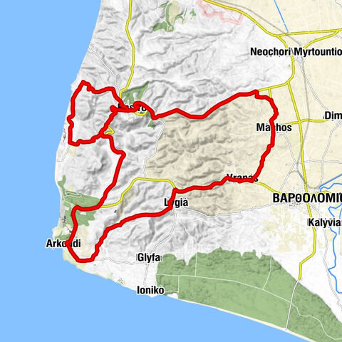 Αρκούδι - Λουτρά Κυλλήνης - Κάστρο - Μάχος