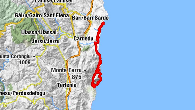 Torre di Bari - Cala Surya - Genna Didu - Dispensa