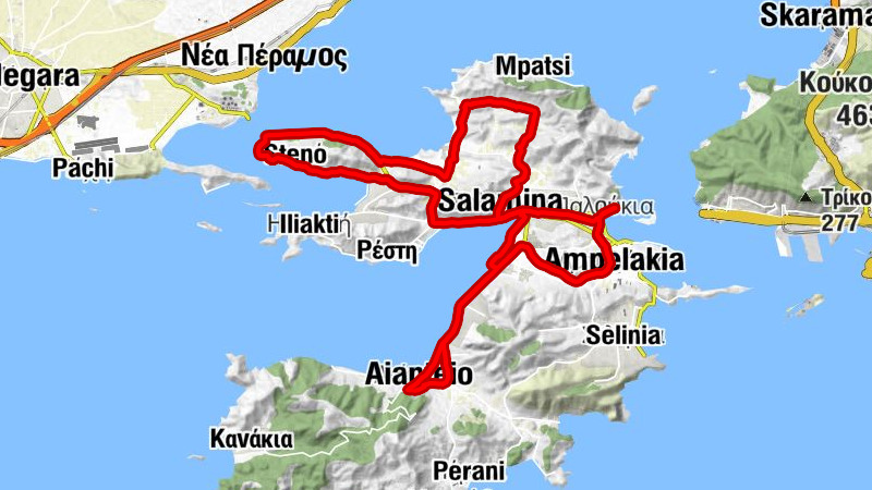 Άνω Βασιλικά - Σαλαμίνα - Παλούκια - Άγιος Νικόλαος