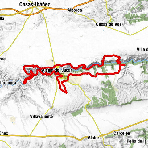 Alcalá del Júcar - Casas del Cerro - Tolosa - Mirador