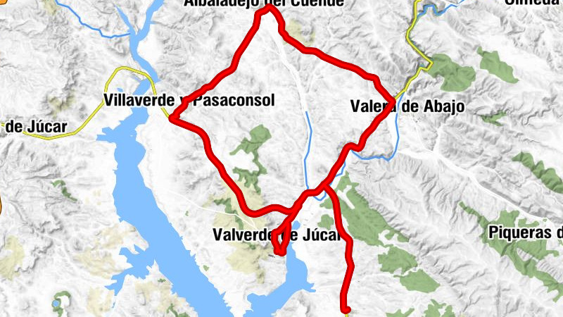 Hontecillas - Ermita de San Isidro - Villaverde y Pasaconsol - Albaladejo del Cuende