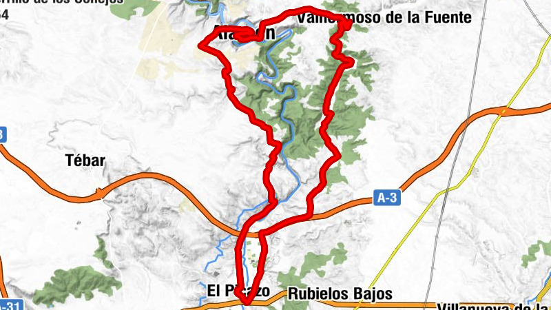 El Picazo - Las Zorreras - Alarcón - La Hoz