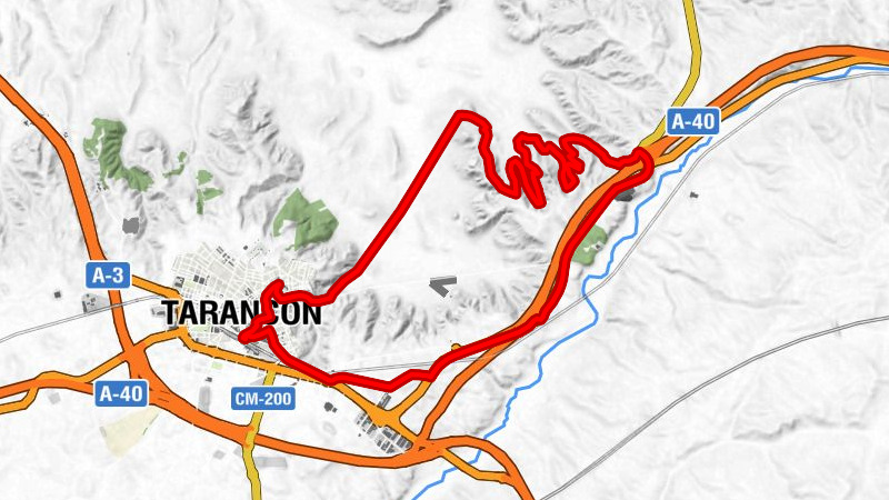 Estación de Tarancón - Tarancón - Cañada del Barco - Peña Alcores