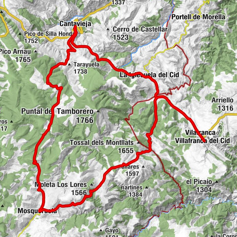 Vilafranca / Villafranca del Cid - Ermita de Santa Bárbara - Santuari de la Mare de Déu de Llosar - Ermita Romànica de Sant Miquel - La Pobla