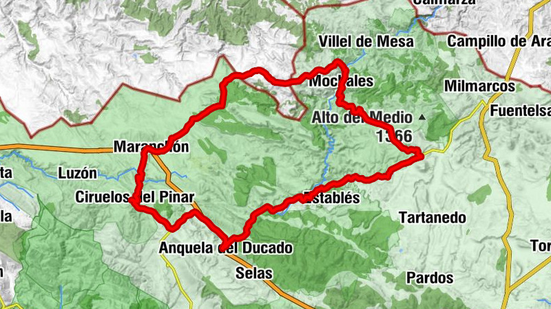 Ciruelos del Pinar - Mazarete - Anquela del Ducado - Turmiel