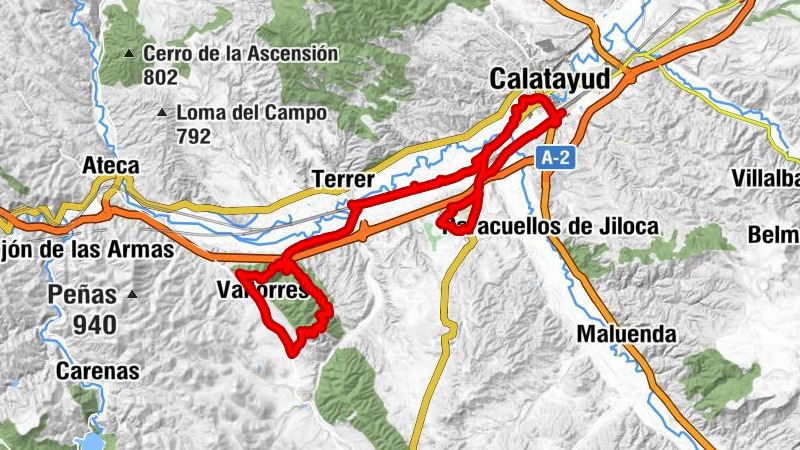 Calatayud - Cerro de San Juan - Valdeherrera