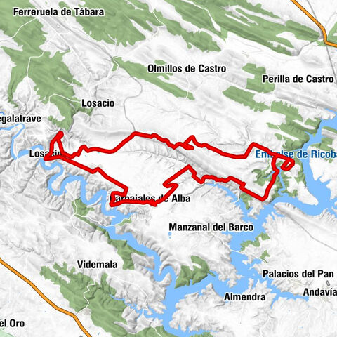 Carbajales de Alba - Santa Eufemia del Barco - Losilla - Losacino