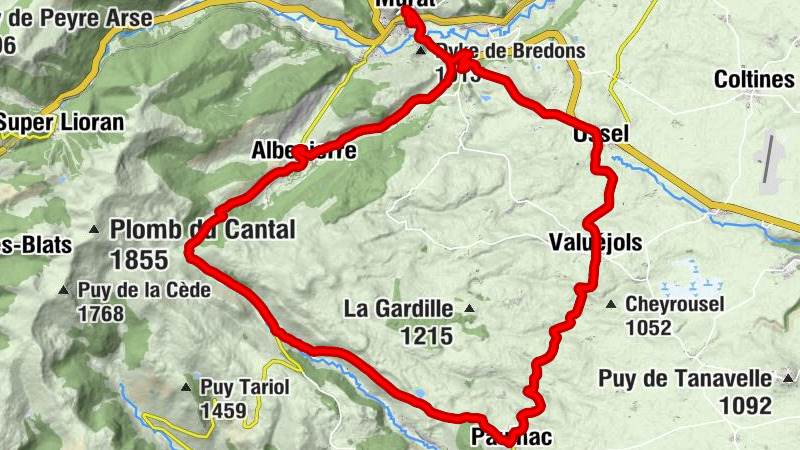 Murat - Église de l'Ascension - Auberge de l'Epie - Prat de Bouc - Chapelle Saint-Vincent-de-Paul