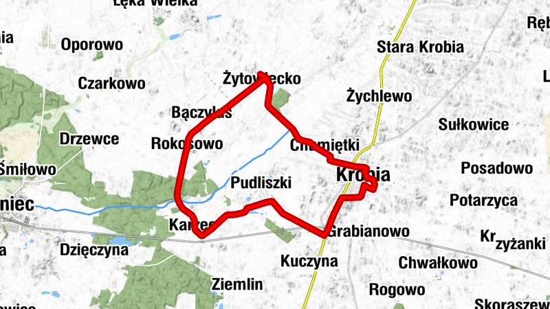 Żytowiecko - Chumiętki - Krobia - Kościół św. Ducha