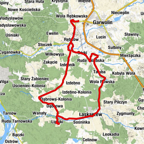 Wola Rębkowska - Rębków - Łaskarzew - Kościół parafialny pw. Podwyższenia Krzyża Świętego