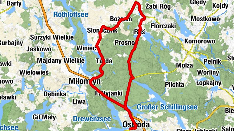 Ostróda - Kaplica ewangelicko-augsburska - Kościół pw. Podwyższenia Krzyża Świętego
