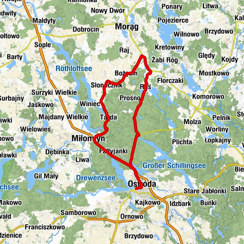 Ostróda - Kaplica ewangelicko-augsburska - Kościół pw. Podwyższenia Krzyża Świętego
