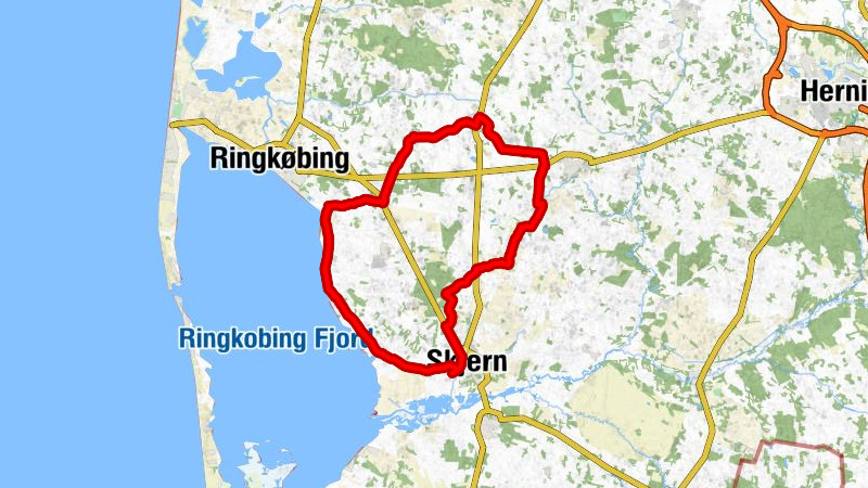 Spjald - Ølstrup - Skjern - Hanning Kirke