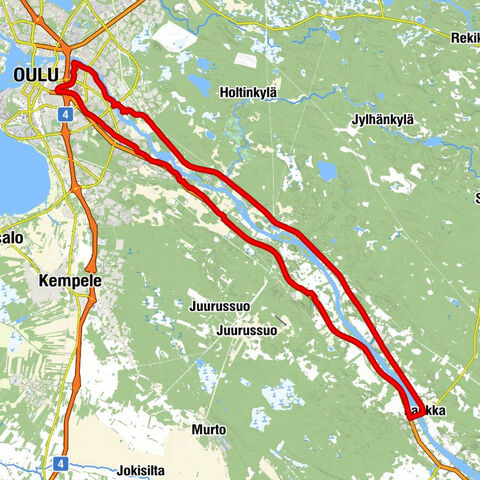 Oulunsuu - Food & Co - Maikkulan kappeli - Saarela