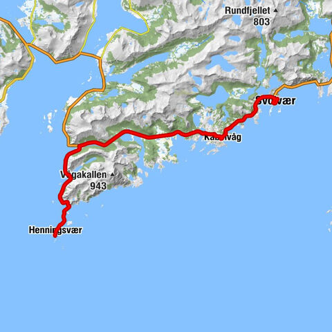Svolvær - Solheim - Kabelvåg - Rørvikskaret