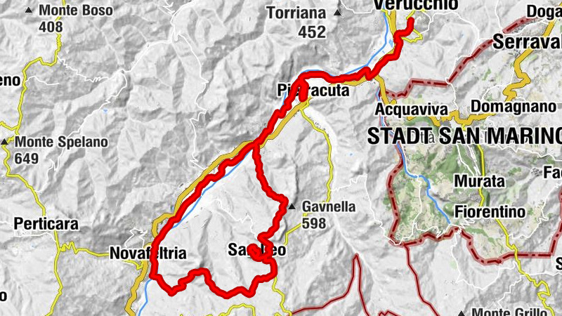 Verucchio - Varco Biforca - Pieve di Santa Maria Assunta - San Leo
