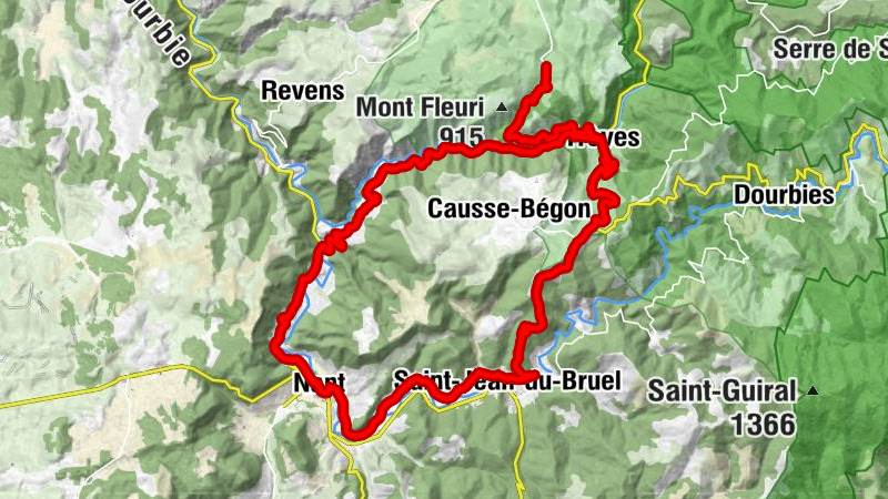 Le Faubourg Haut - Église Notre-Dame-de-la-Purification - Église Sainte-Marie-des-Cuns - Nant