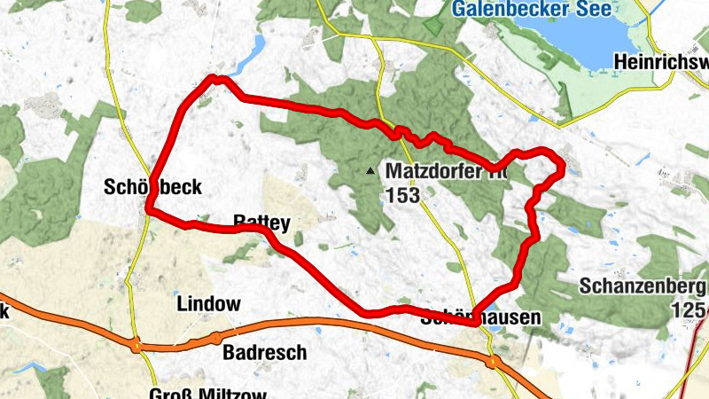 Schönbeck - Gasthof Brohmer Berge - Dorfkirche Rattey - Christuskirche