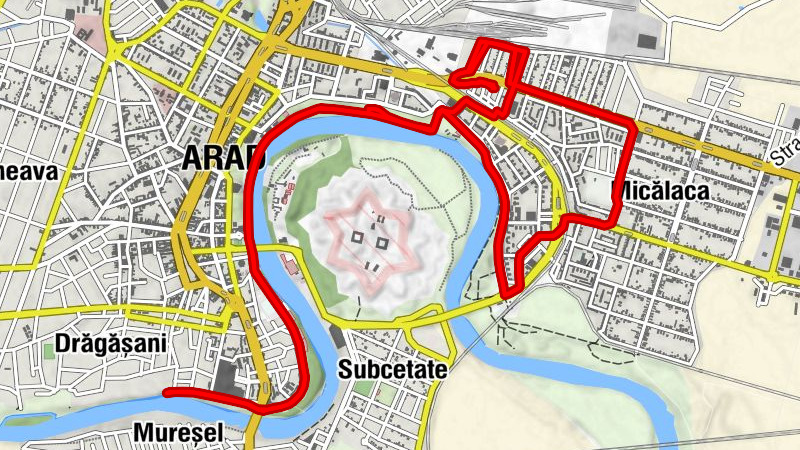 Arad - Biserica „Sf. Arh. Mihail și Gavriil” - Gelateria Veneția - Biserica Adormirea Maicii Domnului