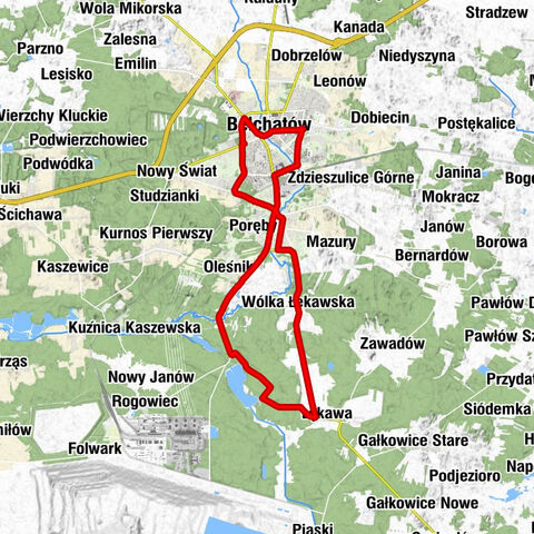 Osiedle Wolności - Osiedle Tysiąclecia - Kościół Ewangelicko-Reformowany - Bełchatów
