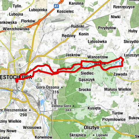 Kaplica dworcowa - Częstochowa - Złota Góra - kaplica cmentarna pw. św. Wojciecha