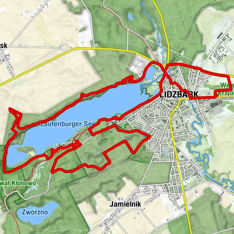 Lidzbark - Lidzbark-Nadleśnictwo - Pólko