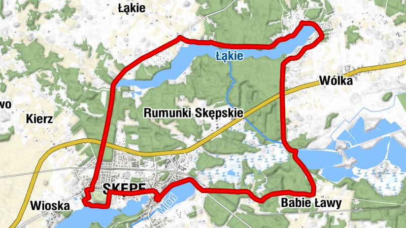 Dobrawa - Skępe - Babie Ławy - Osiedle Leśne