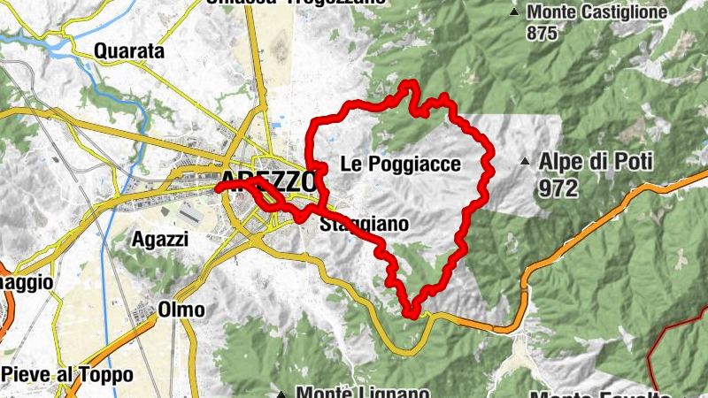 Arezzo Pescaiola - Monumento caduti eccidio di San Polo - Poggio dei Vecchi - Monte Talamone