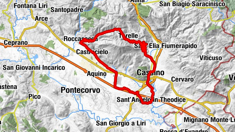 Sant'Angelo in Theodice - Cassino - Rifugio Atraturo - Chiesa della Madonna dei Sette Dolori