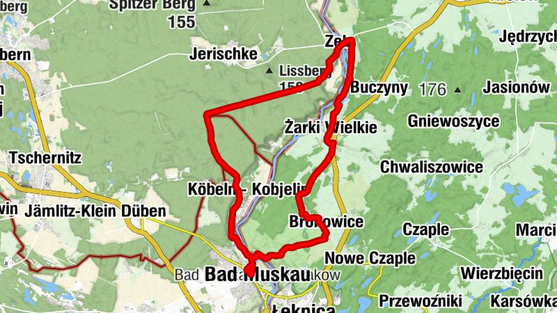 Bad Muskau – Mužakow - Jakobskirche - Kościół pw. Matki Bożej Różańcowej - St. Maria Himmelfahrt