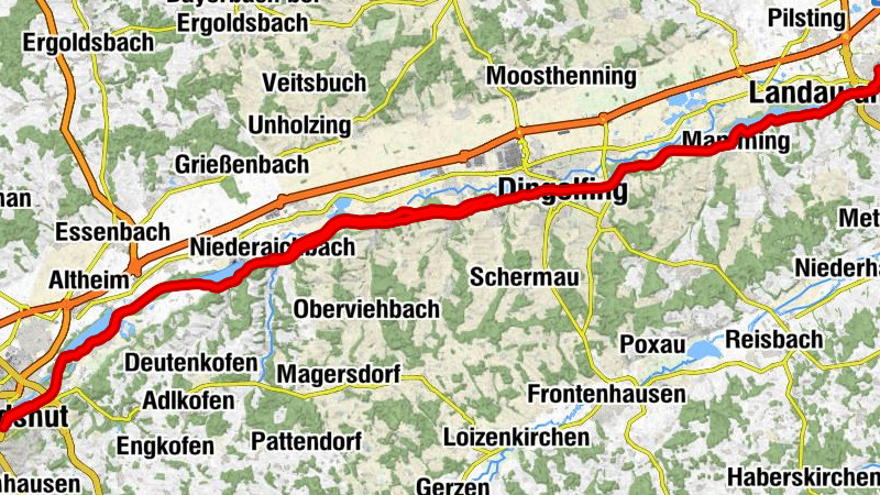 Landau (Isar) - Knusperpalast - St. Johannes - St. Nepomuk