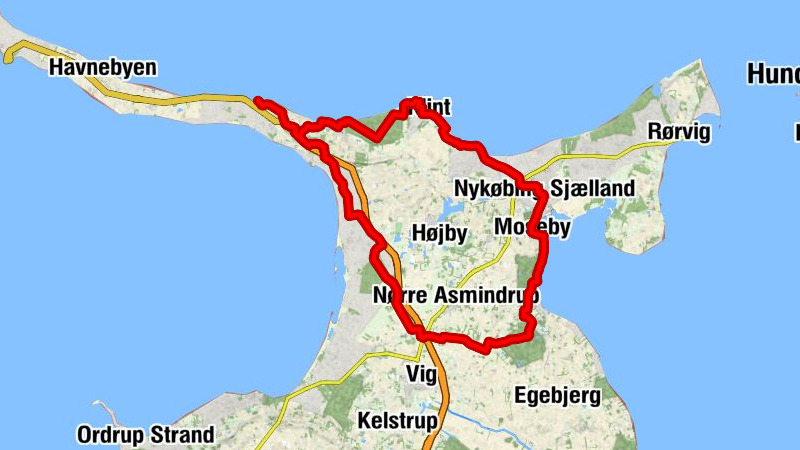 Ebbeløkke - Lumsås - Lumsås Kirke - Tengslemark Lyng