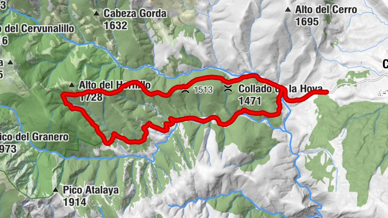 Cantalojas - Loma de la Torrecilla - Collado del Hornillo