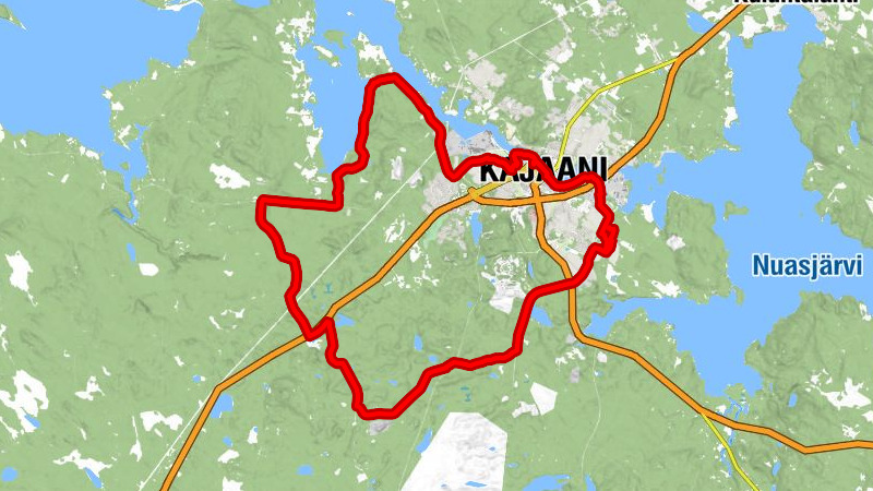 Kylmä - Kesäniemi - Onnela - Kajaani