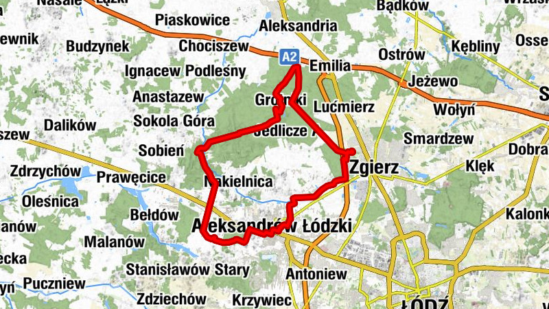 Zgierz Północ - Zgierz - Aleksandrów Łódzki - Kościół Świętych Archaniołów Rafała i Michała