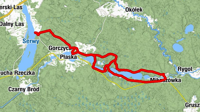 Gorczyca - Podmacharce - Kąty - Płaska