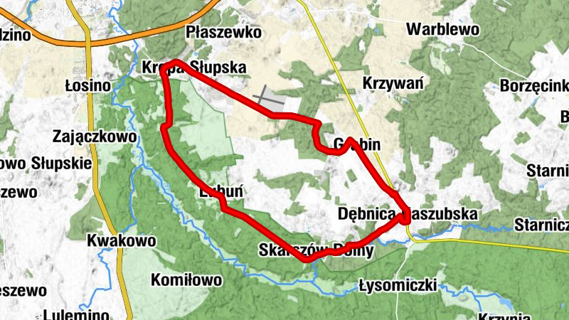 powiat słupski - Kościół pw. Świętego Antoniego z Padwy - Lubuń - Krępa Słupska