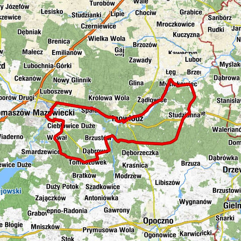 Tomaszów Mazowiecki - Inowłódz - Ołtarz Polowy AK - Michałów