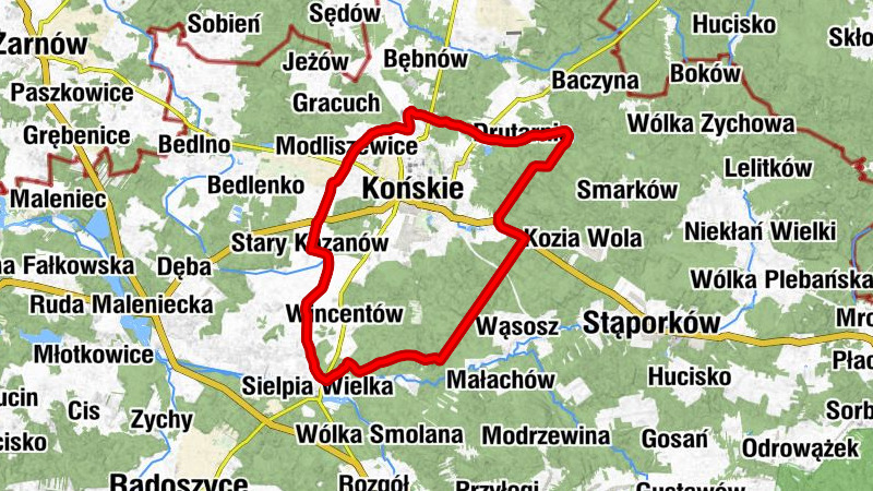Piekło - Nadleśnictwo - Nowy Dziebałtów