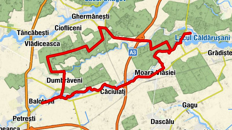 Balotești - Dumbrăveni - Moara Vlăsiei