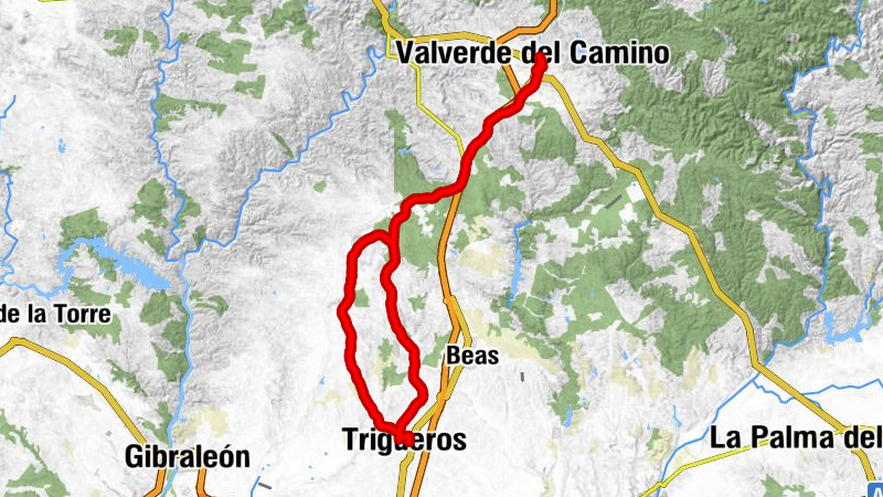 Valverde del Camino - Puerto Blanco - Trigueros - Fuente de la Corcha