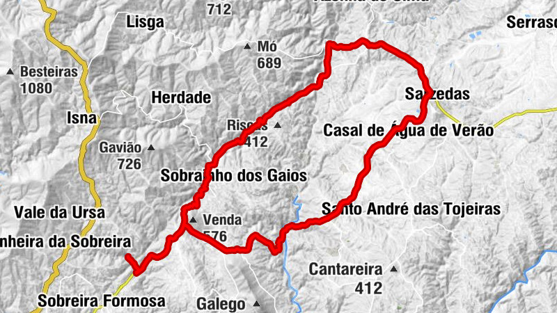 Sobreira Formosa e Alvito da Beira - Alvito da Beira - Mó - Montes da Senhora