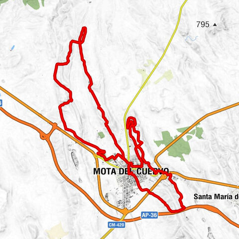 Mota del Cuervo - Cantimpla - El Fogón de Enrique - Ermita de Santa Rita
