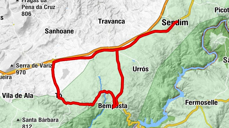 Sendim - Bemposta - Lamoso - Tó