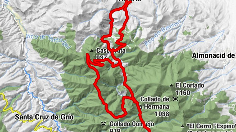 Alpartir - Collado La Matea - El Collau de la Casca Alta - Collado del Horcajo